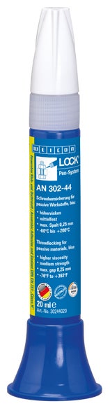 WEICONLOCK® AN 302-44 Schroefdraadborging | voor passieve materialen, gemiddelde sterkte | 20 ml | blauw