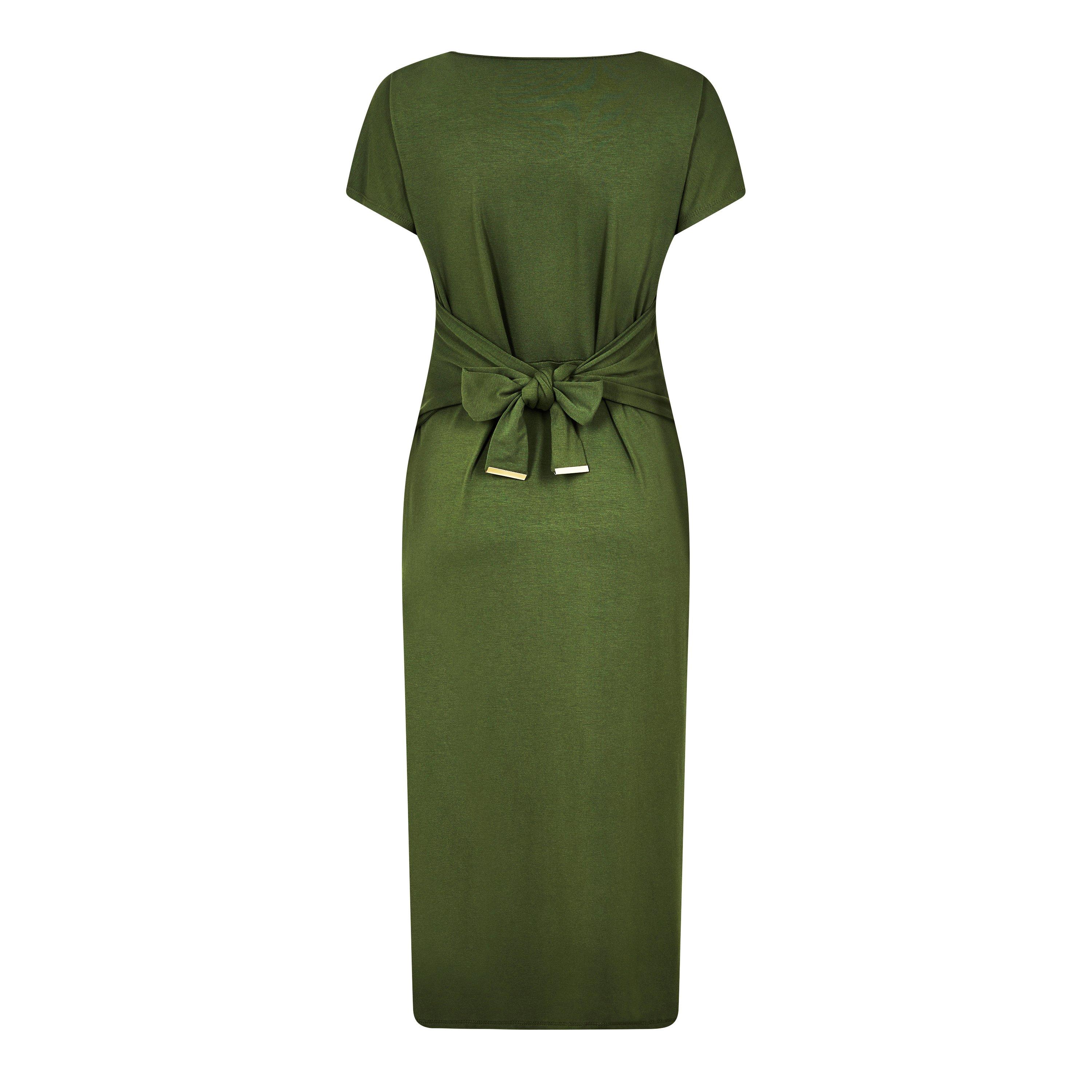 Biba Tie Front Jersey Dress
