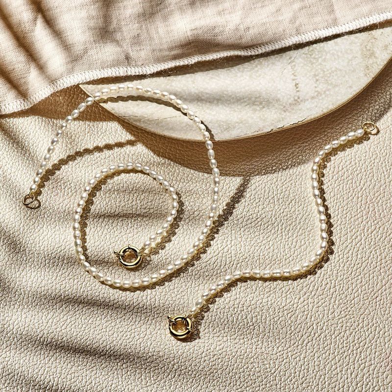Collier - Geelgoud - 3,8 Mm - 41 Cm - Met Groot Veerslot