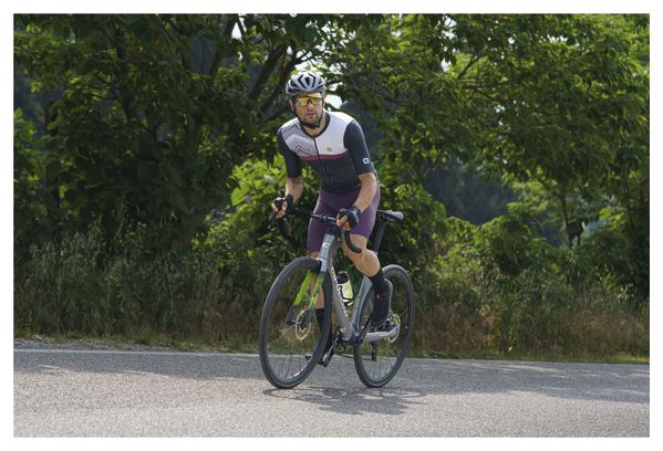 Maillot Manches Courtes Alé Zig Zag Noir
