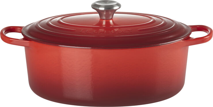 Le Creuset Oval støbejernsgryde 6,3L Cerise Cerise