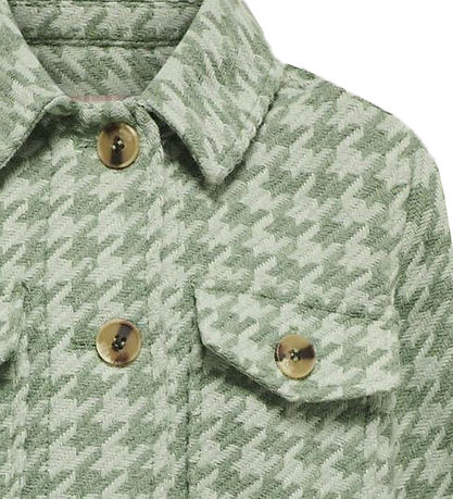 Kids Only Jakke - KogKimmie - Hedge Green Checks Frosty Green