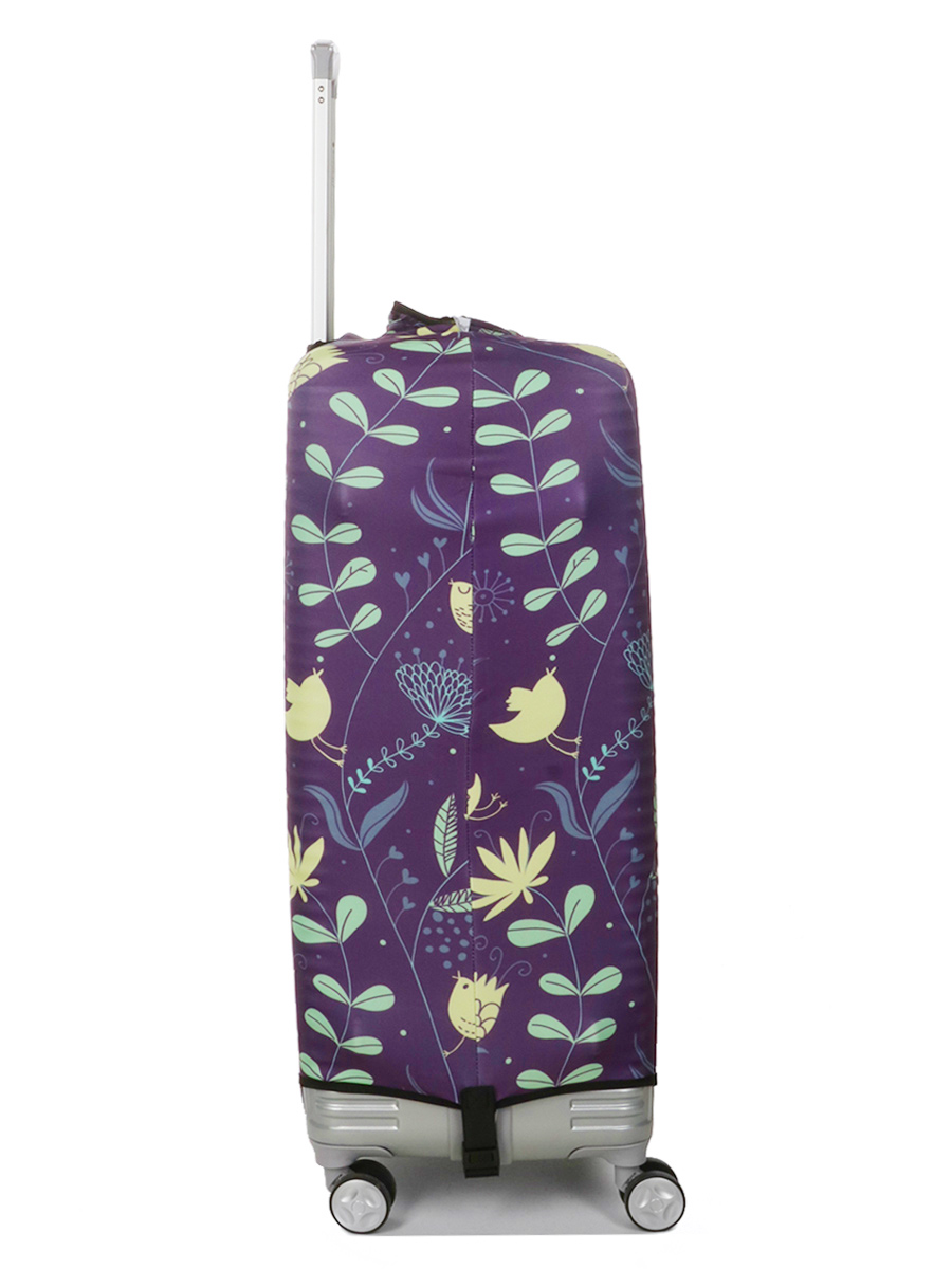 Housse de valise Periea Purple with Yellow Birds L