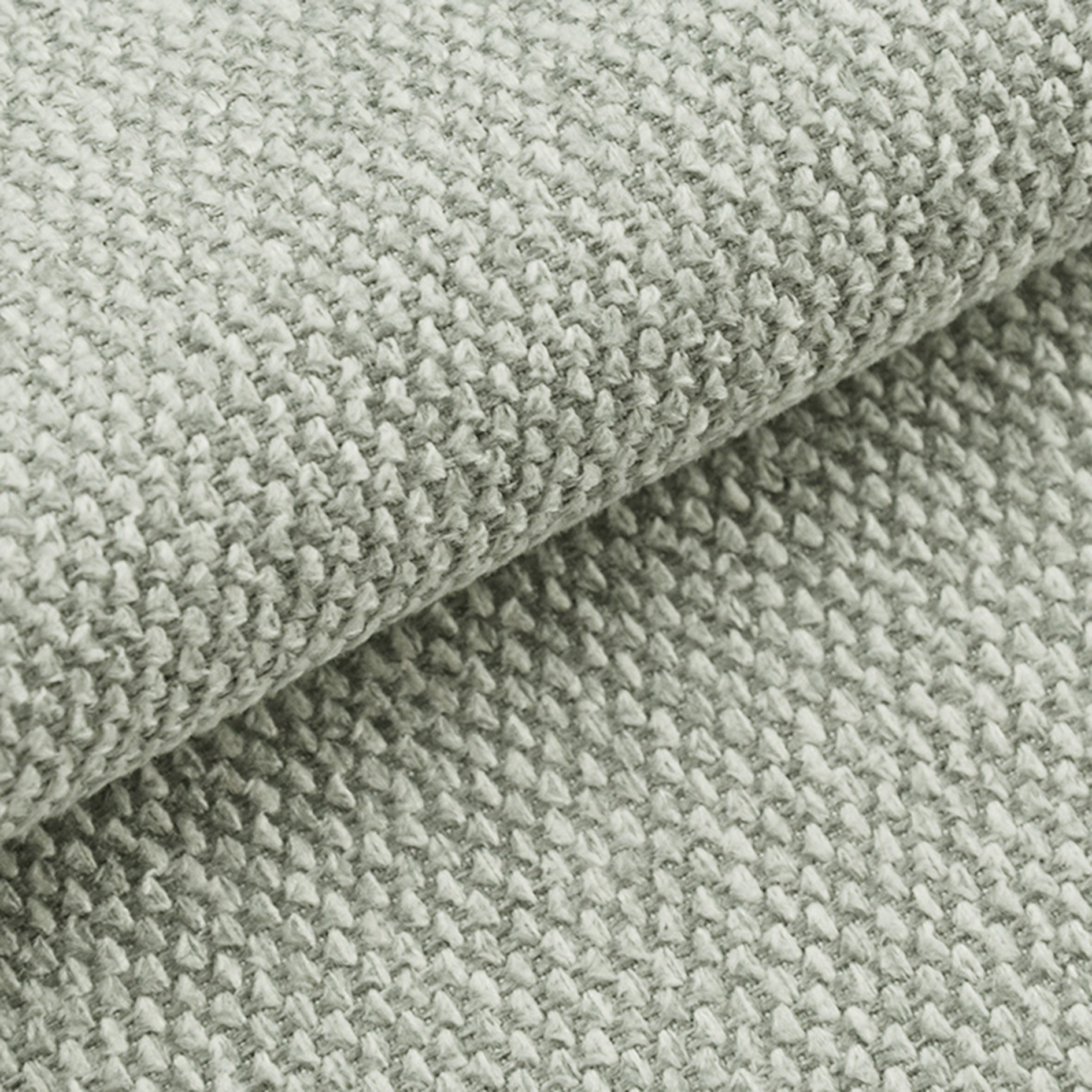 Wohnlandschaft - silber - Strukturgewebe - Federkern