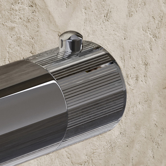 Saniclear Talpa Stripes temperatuurknop voor opbouw thermostaatkranen (SK38381, SK22956 en SK22955)