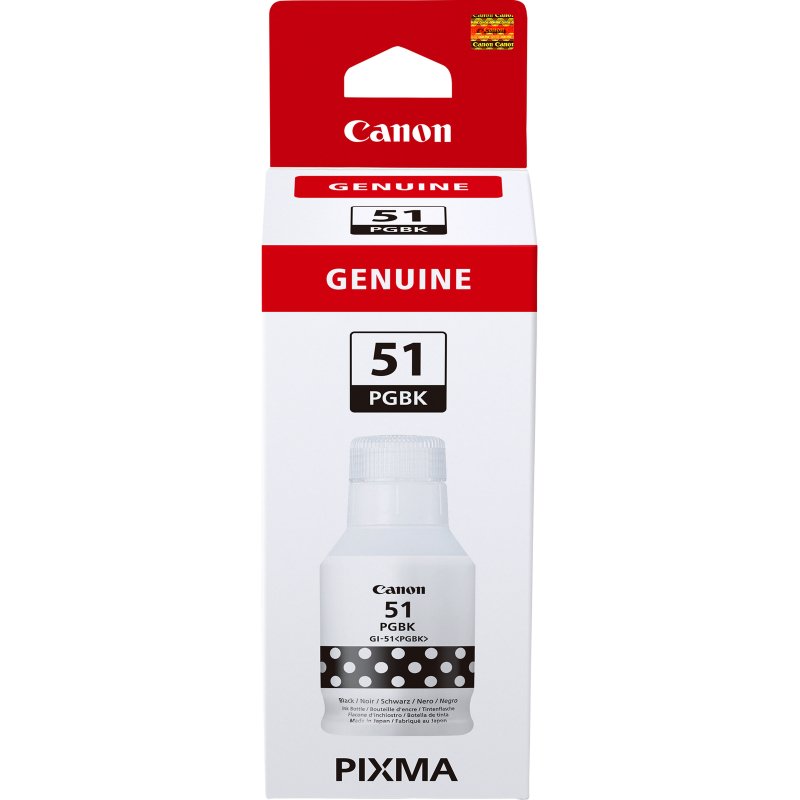 Bouteille d'encre noir haut rendement Canon GI-51PGBK