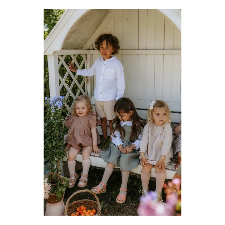 Petit Nord Sandales Scratchs Gry | Crème