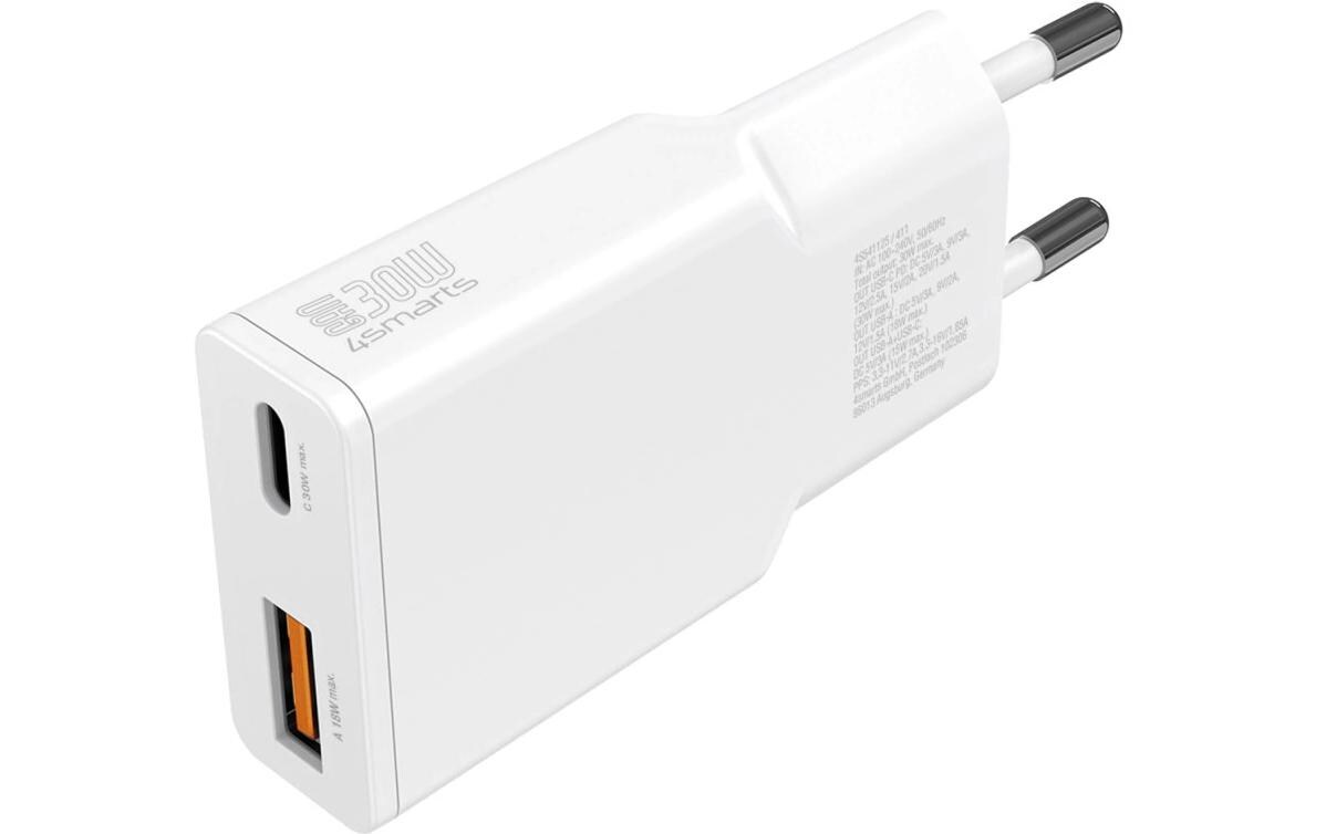 USB-Wandladegerät PDPlug Slim Duos 30 WKompakter USB-C-Ladeadapter mit GaN-Technologie