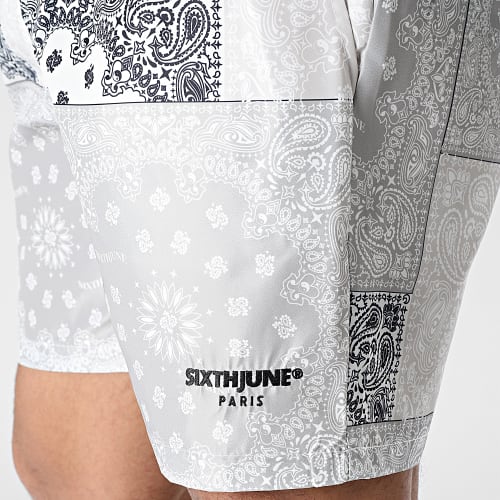 Short De Bain Beige Bandana