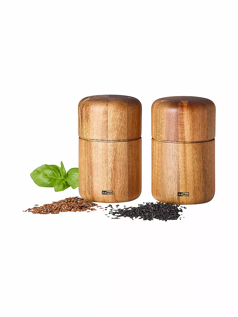 AD HOC Leinsamen- und Sesammühle SEEDO 10,4cm Akazie braun