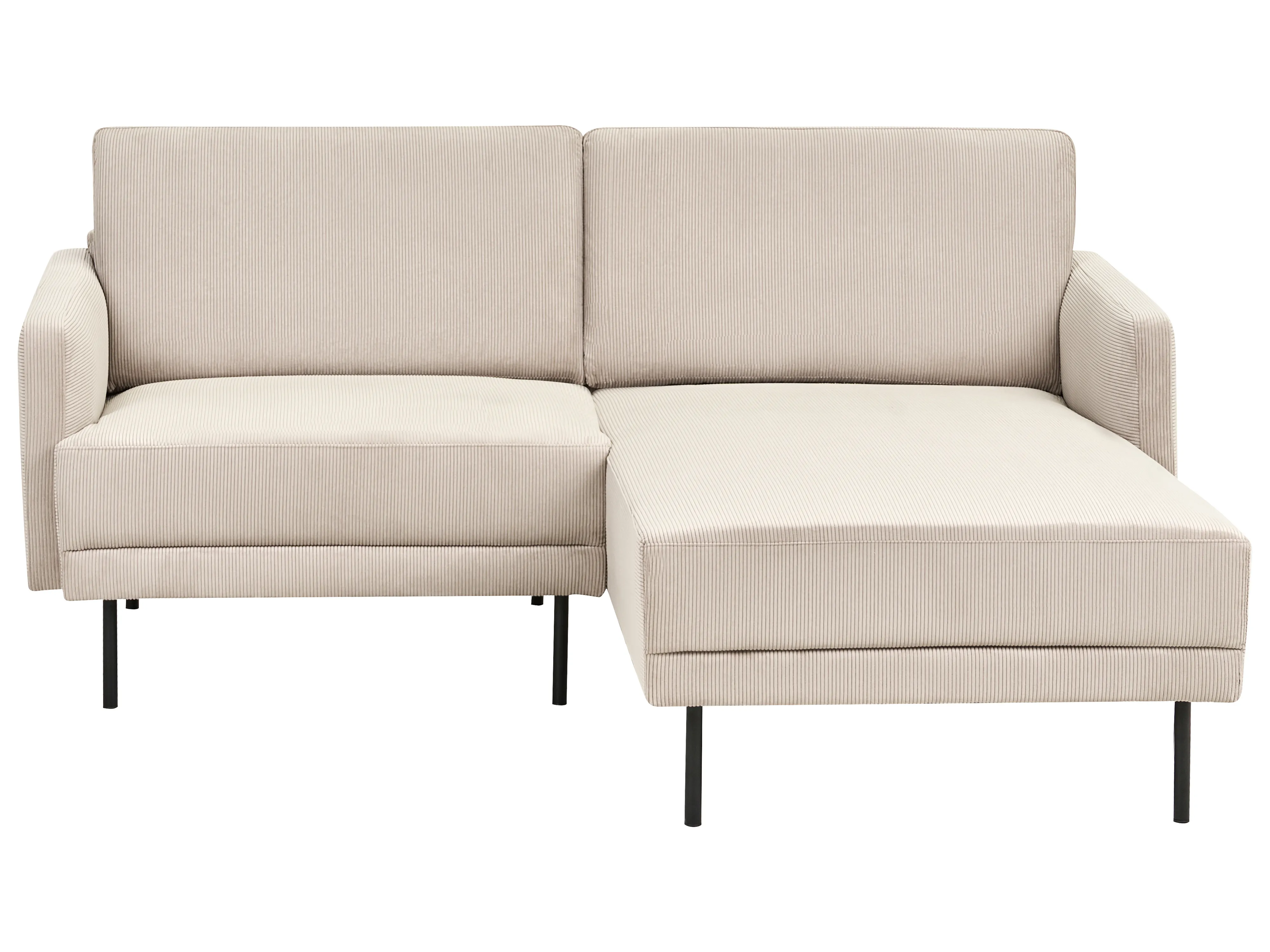 Hoekbank 2-zits BREDA Corduroy Beige linkszijdig