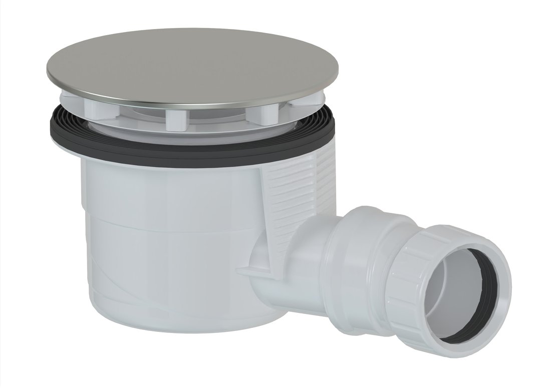 Mueller Turboflow douchebaksifon voor gat 90mm chroom