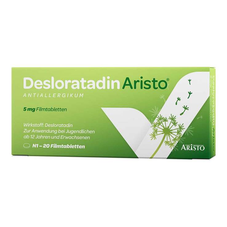 Desloratadin Aristo Antiallergikum 5 mg Filmtabletten, 20 St