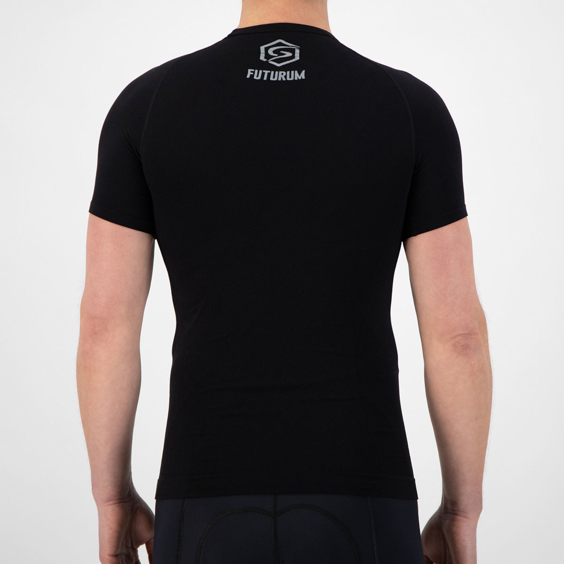 FUTURUM Xtra Cool Recycled Ondershirt Korte Mouwen Zwart 2-Pack