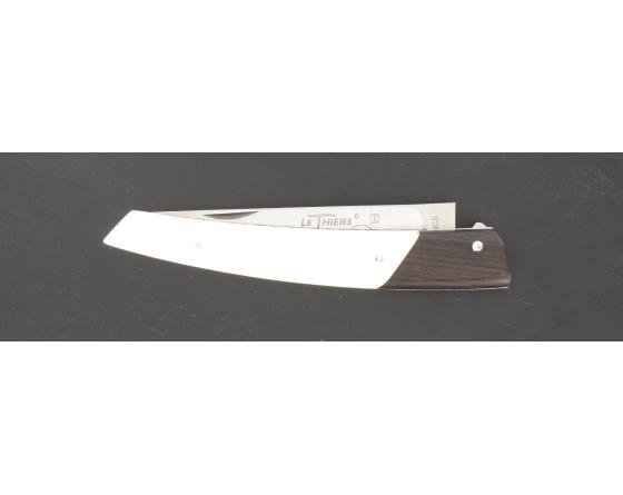 Le Thiers Pote - mitre avant en Ebène de Macassar - manche en os de Chameau Couteau Le Thiers par Locau
