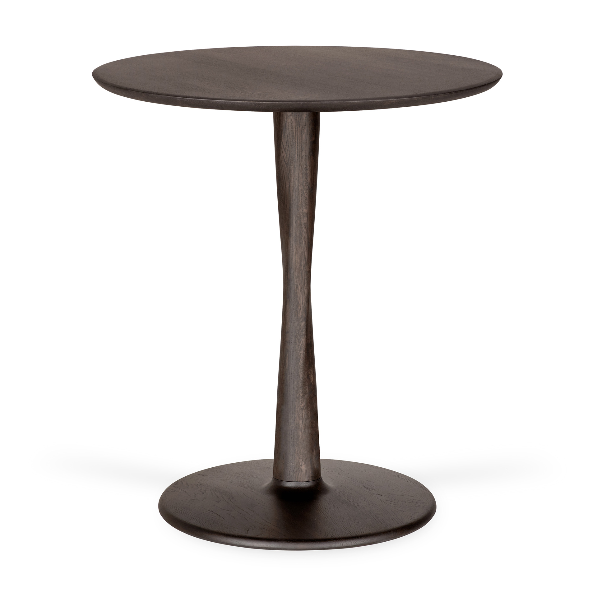 Eettafel Torsion eiken bruin Ø70 cm