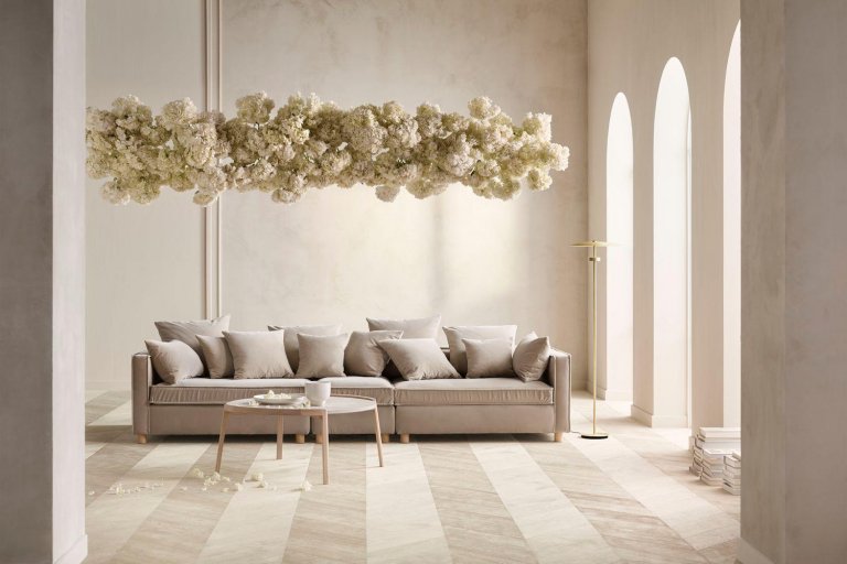 Bolia Mix salontafel Ø65 zand Travertine
