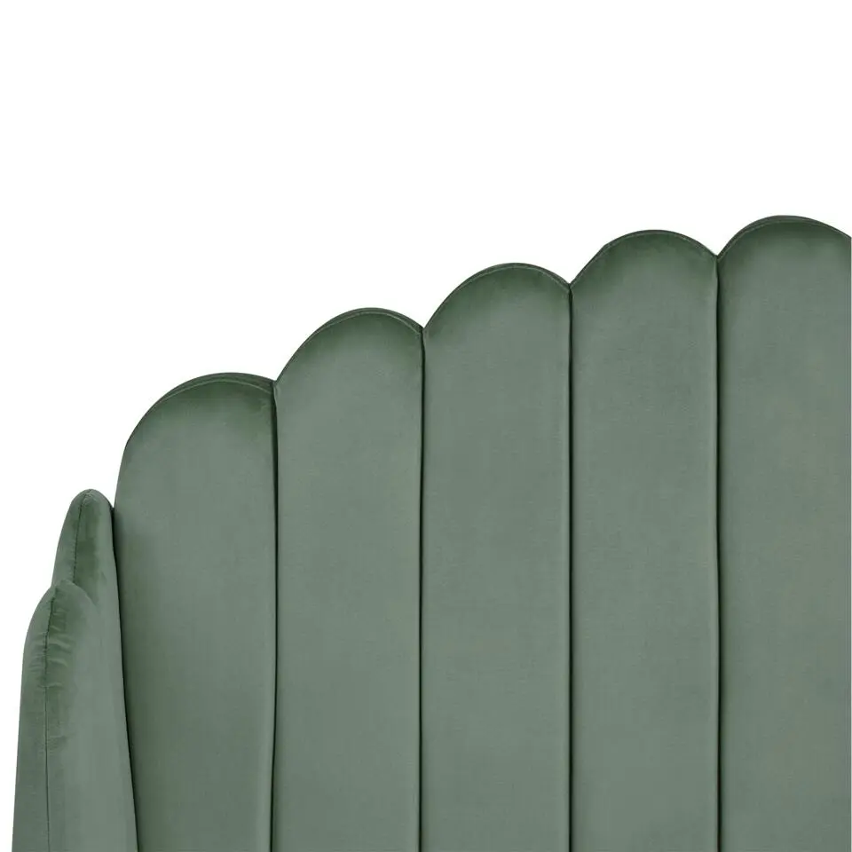 AMBILLOU - Tweepersoonsbed - Groen - 120 x 200 cm - Fluweel