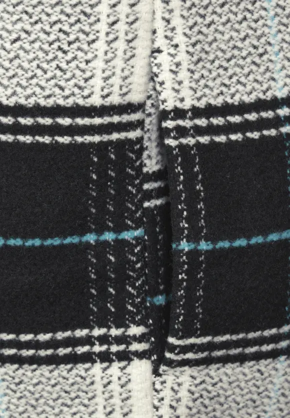 Karierte Übergangsjacke - Black