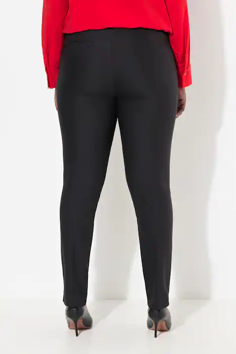Bengalinhose Sienna, schmales Bein, Stretch, Elastikbund, schwarz