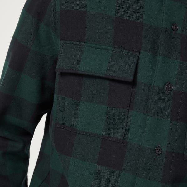 Chemise OAKLEY BEAR COZY FLANNEL HUNTER GREEN BLACK CHECK