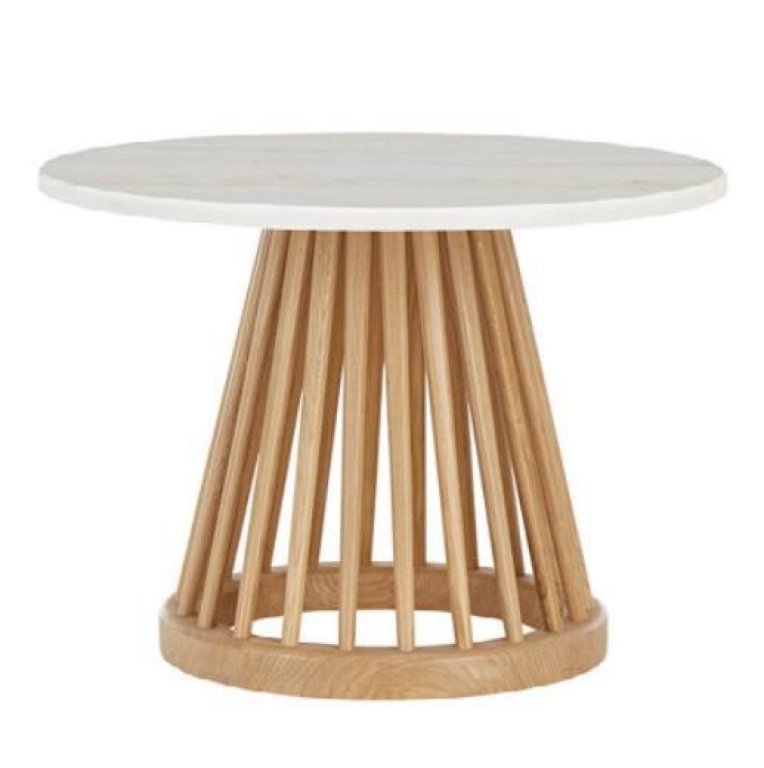 Tom Dixon Fan 60 salontafel naturel/wit marmer