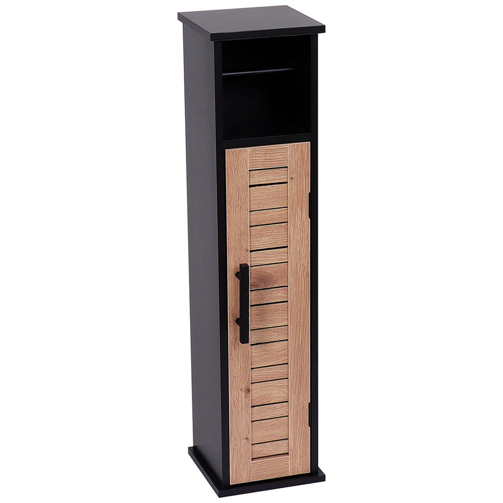Meuble WC BERGEN réserve et dérouleur papier toilette H 75cm