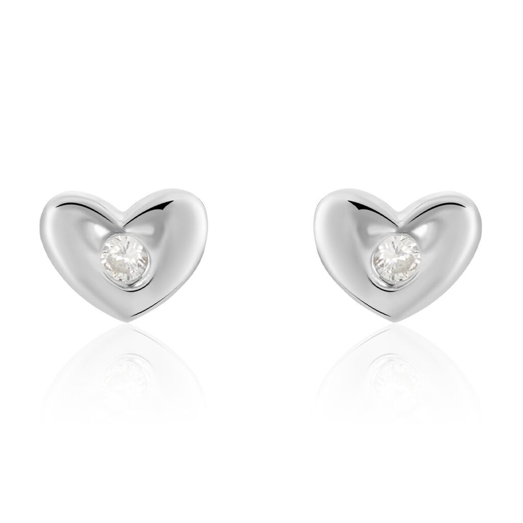 Boucles D'oreilles Puces Argent Santiago Oxydes De Zirconium