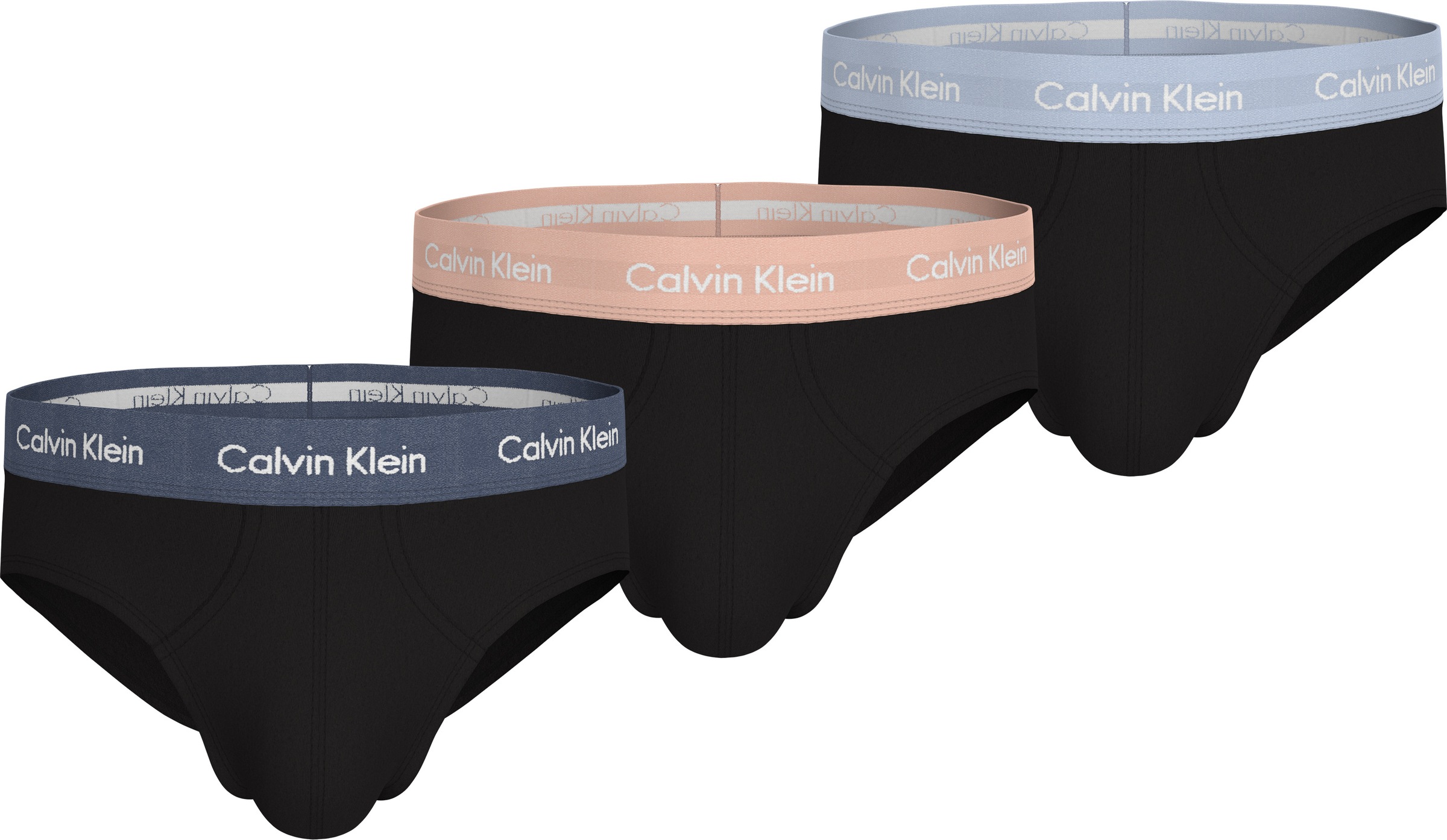 Calvin Klein Underwear Hipster »CK HIP BRIEF 3PK«, 3 Stk. mit farbigem Webbund