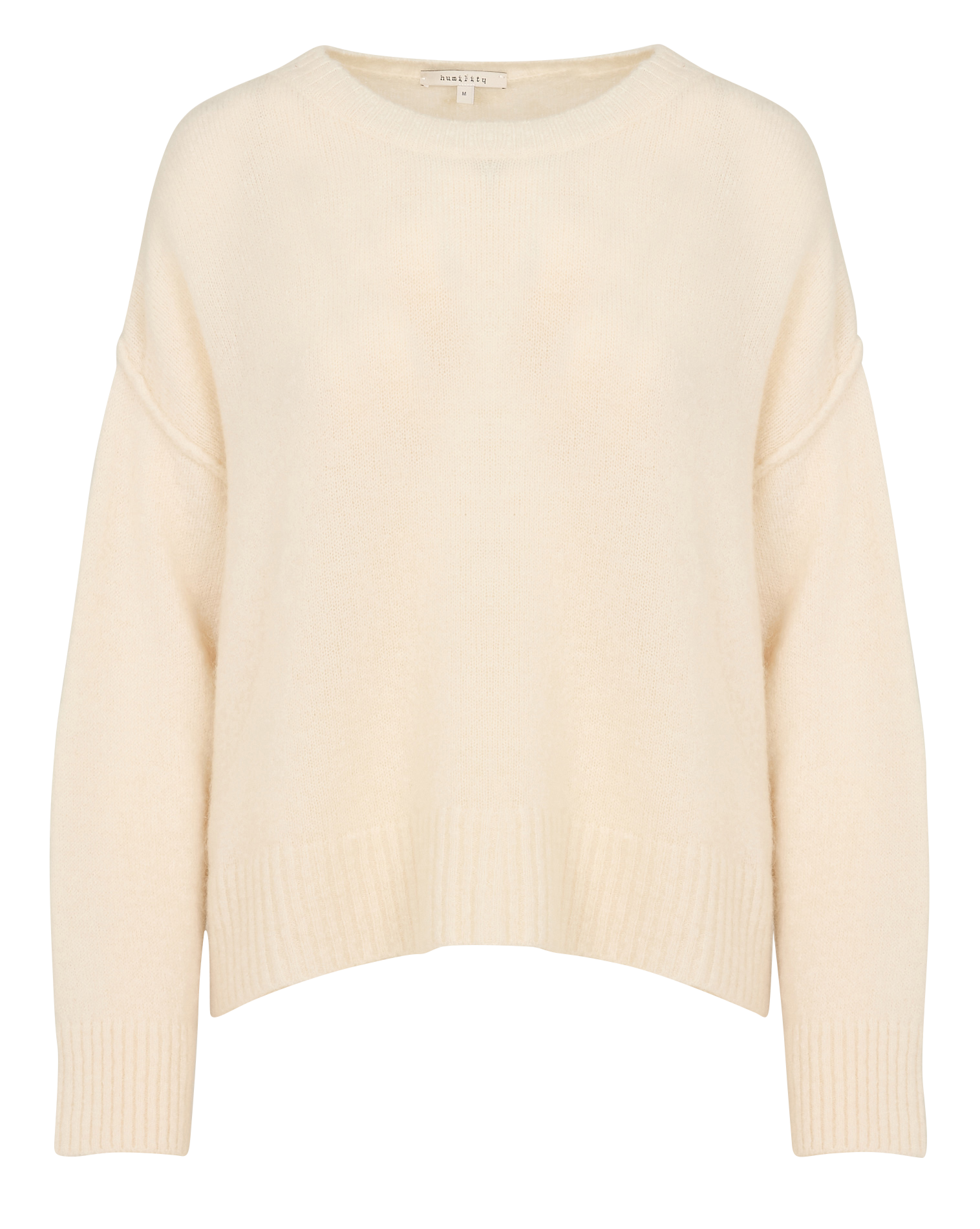 Pull oversize col rond | Blanc