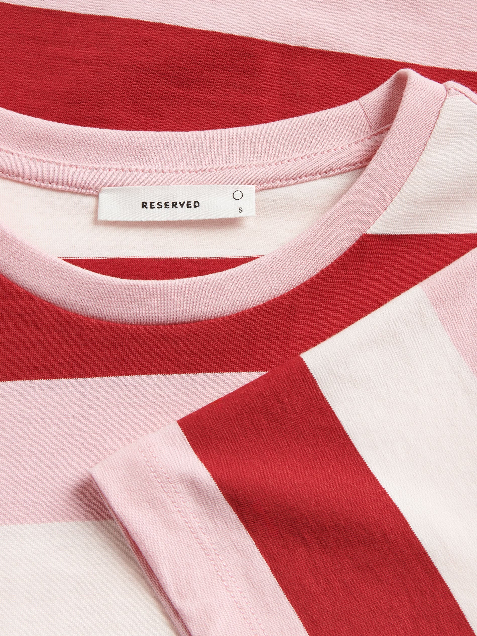 Gestreiftes T-Shirt aus Baumwolle