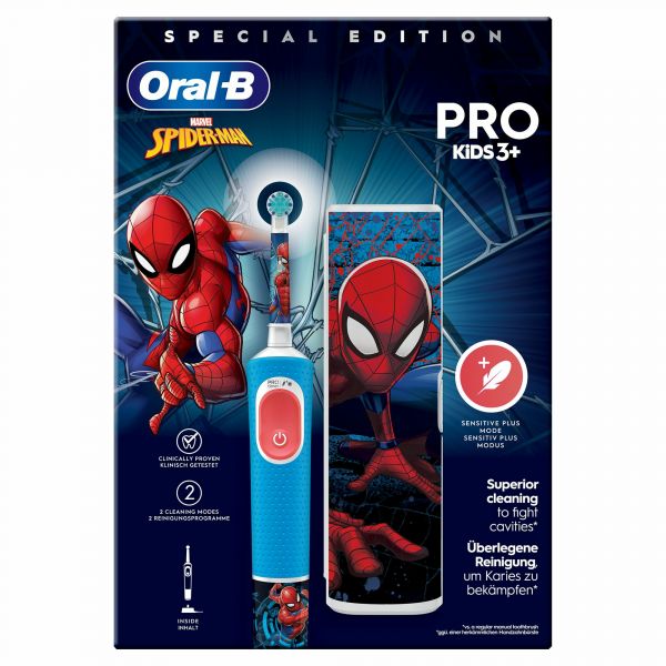 Oral-B Vitality Pro Kids  3A Spiderman   Estojo