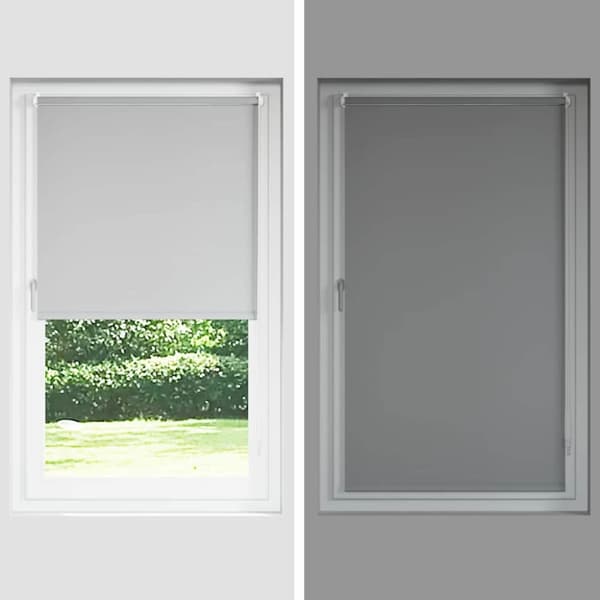 vidaXL Rullegardin lystette 40x150 cm stoff bredde 35,7 cm polyester