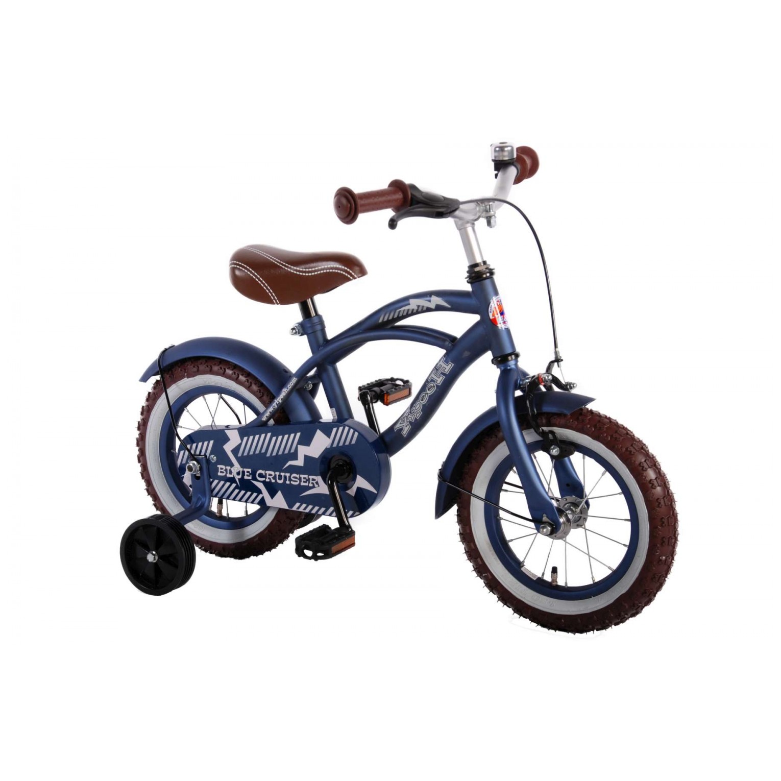 Volare Blue Cruiser Fiets - 12 inch - Blauw