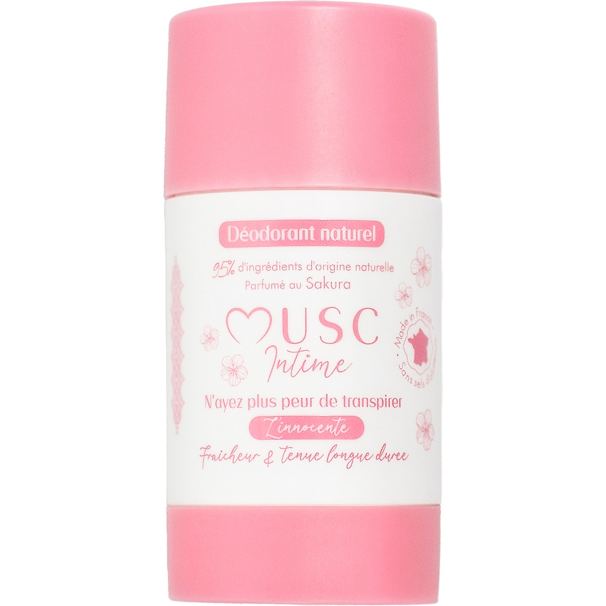 Déodorant naturel - L'Innocente - Fleur de cerisier - 50 g