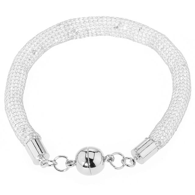 Luxus Mesh-Armband, ca. 720 Zirkonia, ca. 20 cm