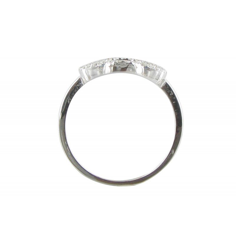 Bague Argent Papillon de Lune et Strass