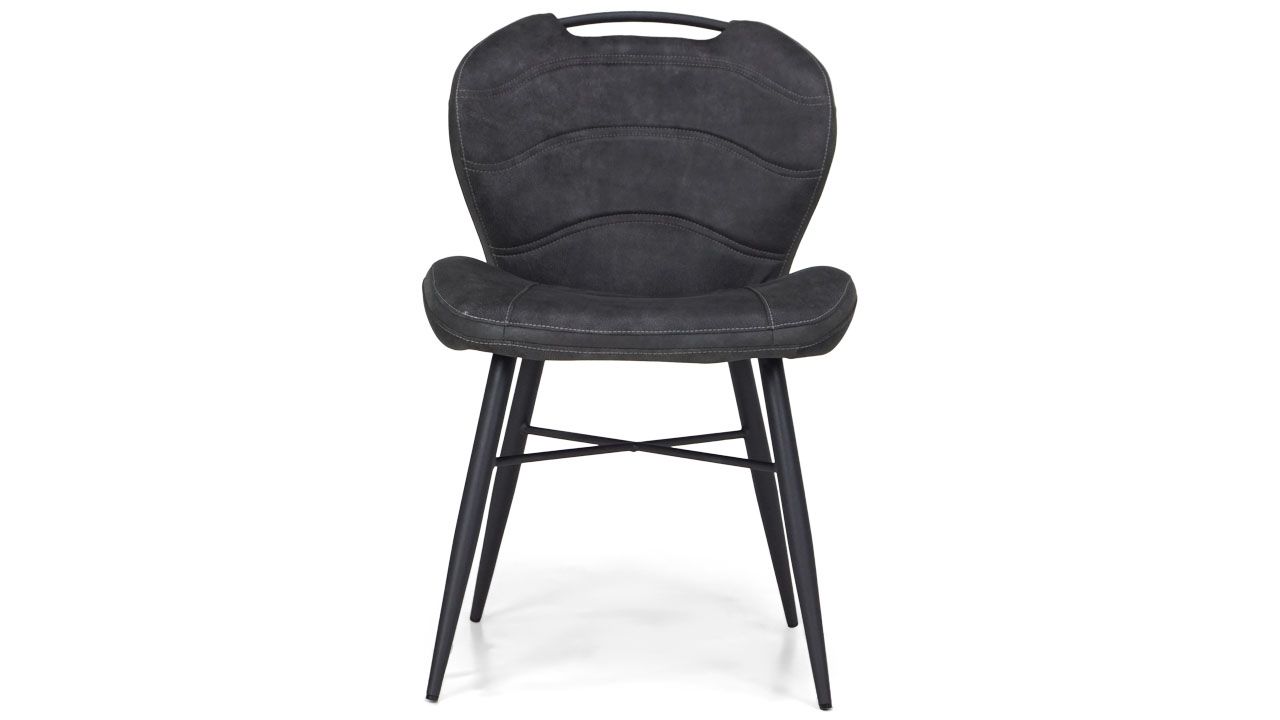 Eetstoel - antraciet Bray B56 x D66 x H86 cm