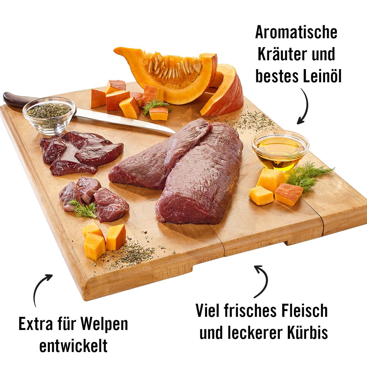 Dogs’n Tiger Junior, Hundefutter, Lammfromm, Nassfutter, Welpen Futter, Monoproteine, Lamm & Kürbis