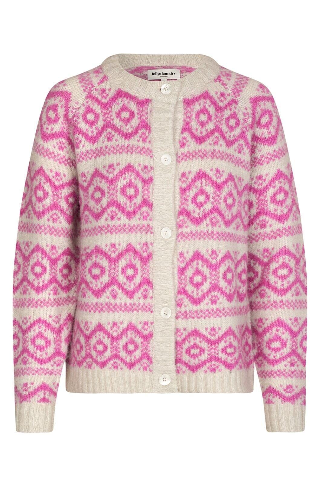 Lollys Laundry Novall Cardigan Ls 98 neon pink