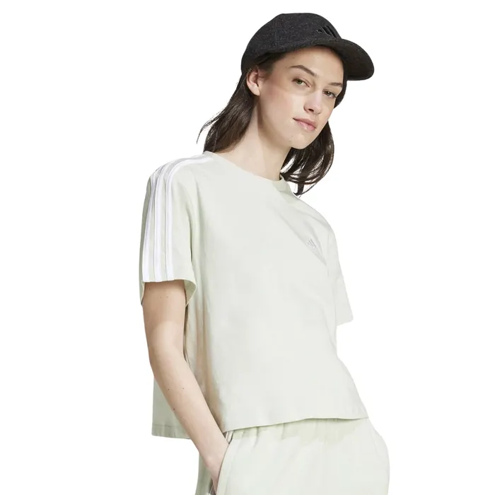 Adidas Essentials 3-Stripes Cropped Shirt Dames