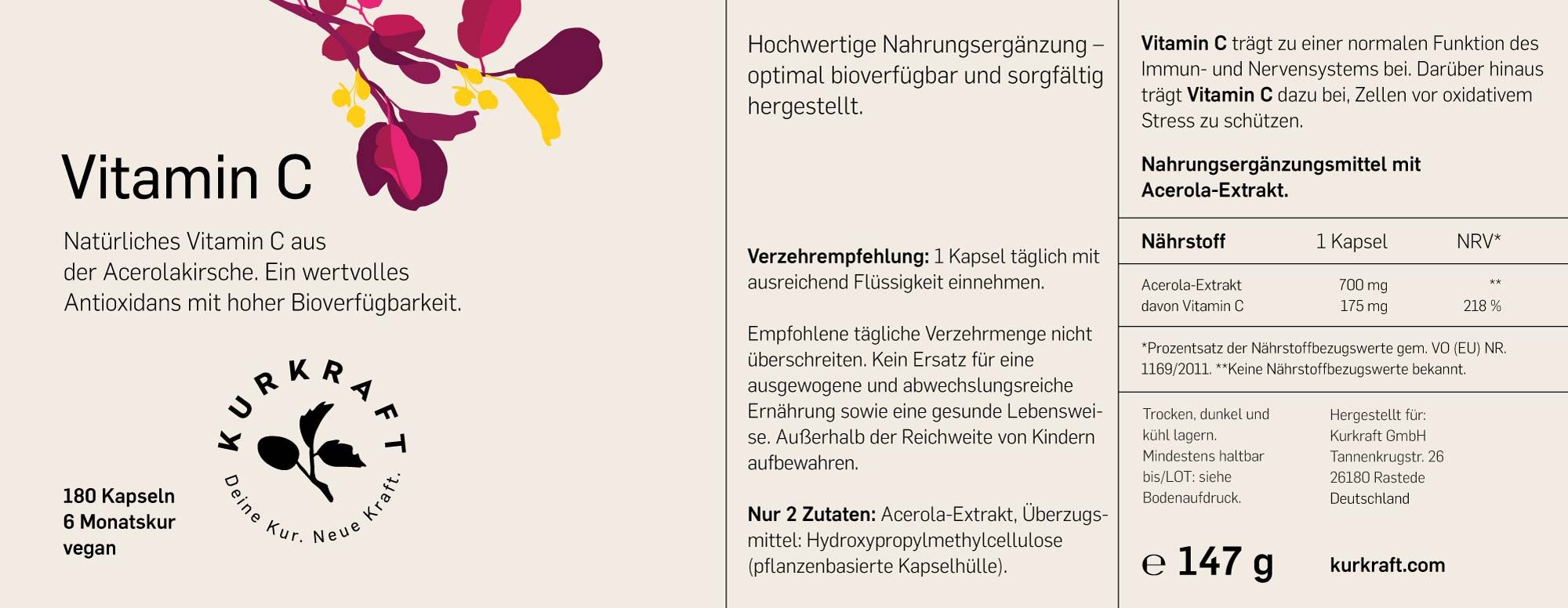 Kurkraft© Vitamin C aus Acerola
