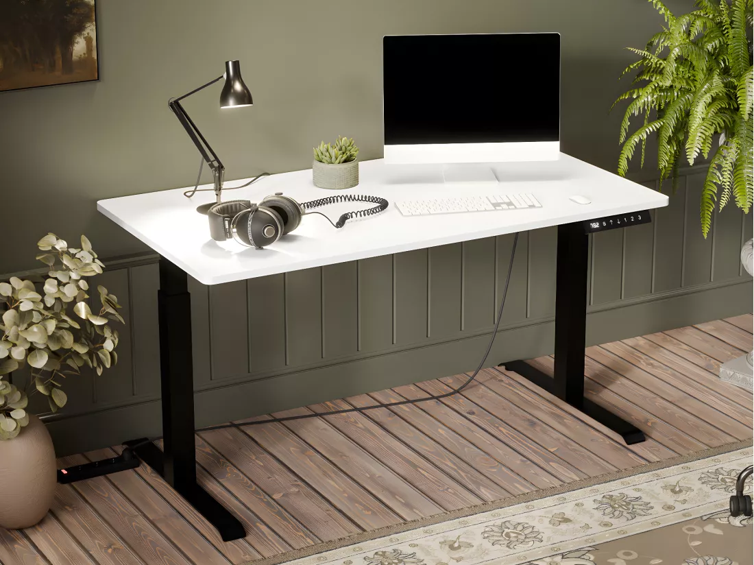 Table de travail réglable en hauteur Charlotte 195, Électrique|Réglable en hauteur, 72cm