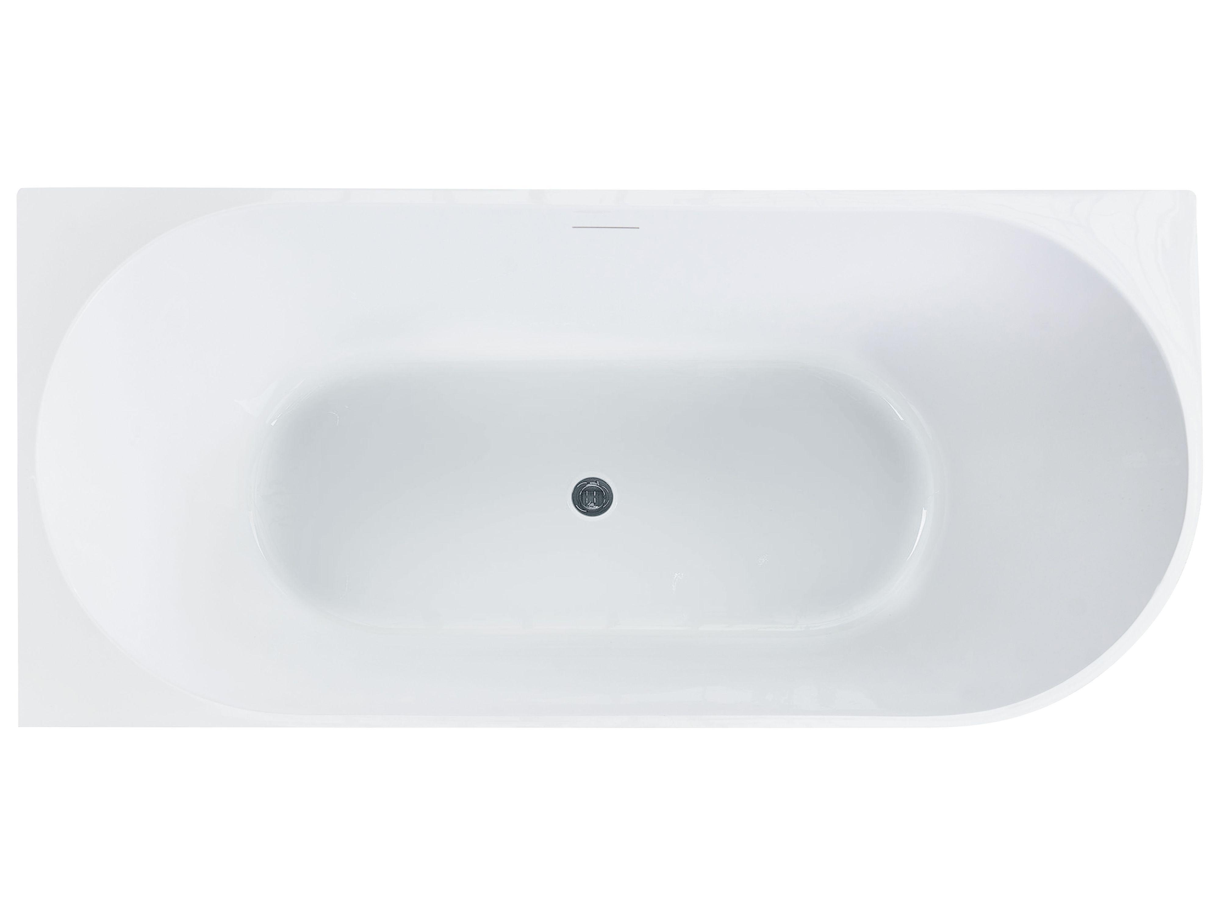 Hoekbad PORTINHO rechtszijdig 170 x 80 cm Wit