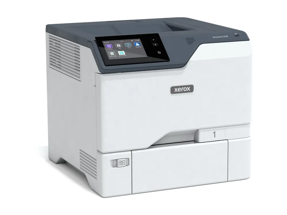 Xerox VersaLink C620V_DN - Printer - farve - Duplex - laser - A4/Legal - 1200 x 1200 dpi - op til 50 spm (mono) / op til 50 spm (farve) - kapacitet: 650 ark - Gigabit LAN, USB 2.0, NFC, USB vært - Green World Alliance returneringsprogram