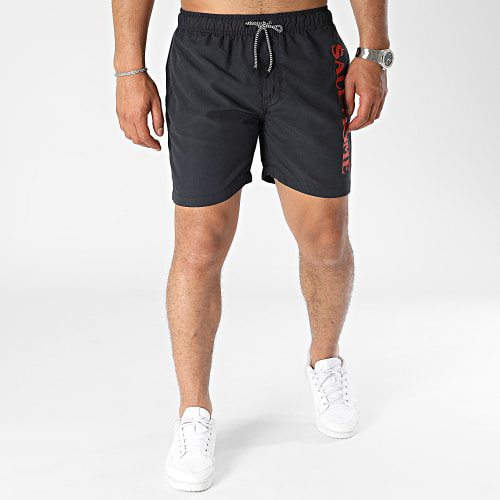 Short De Bain Evil Toto Noir Rouge