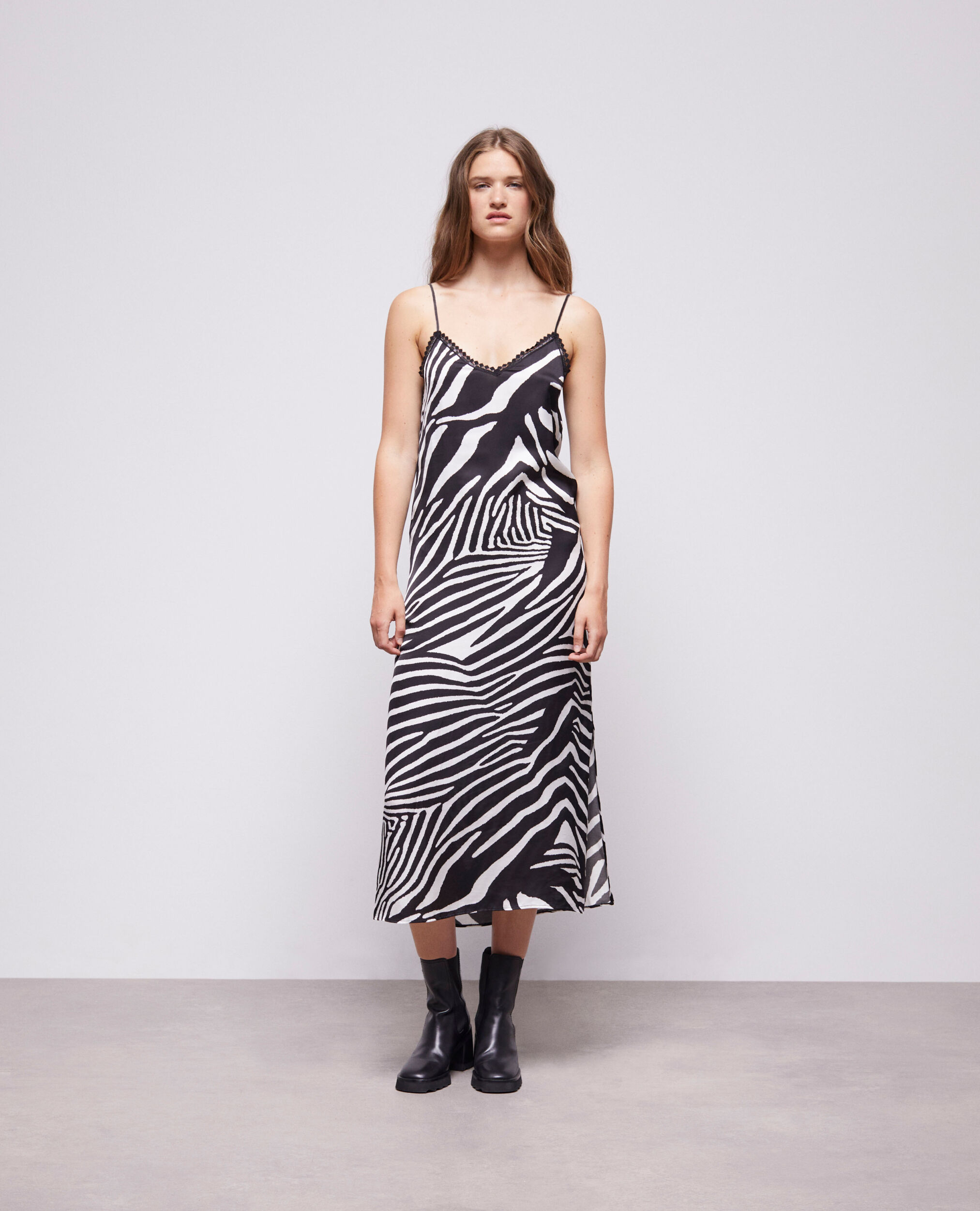 Robe longue imprimée
