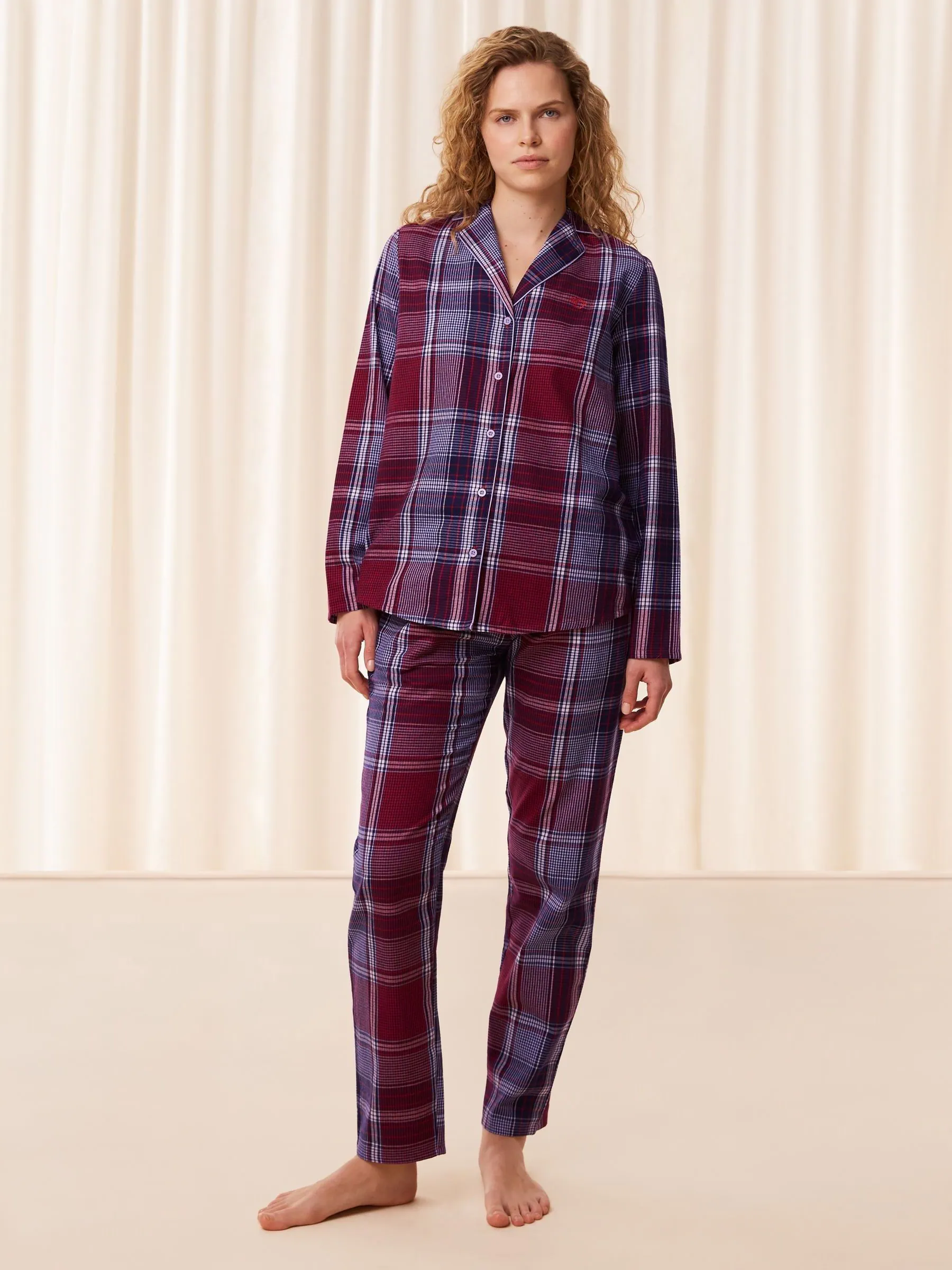 Triumph Boyfriend Red 100% Cotton Pyjamas
