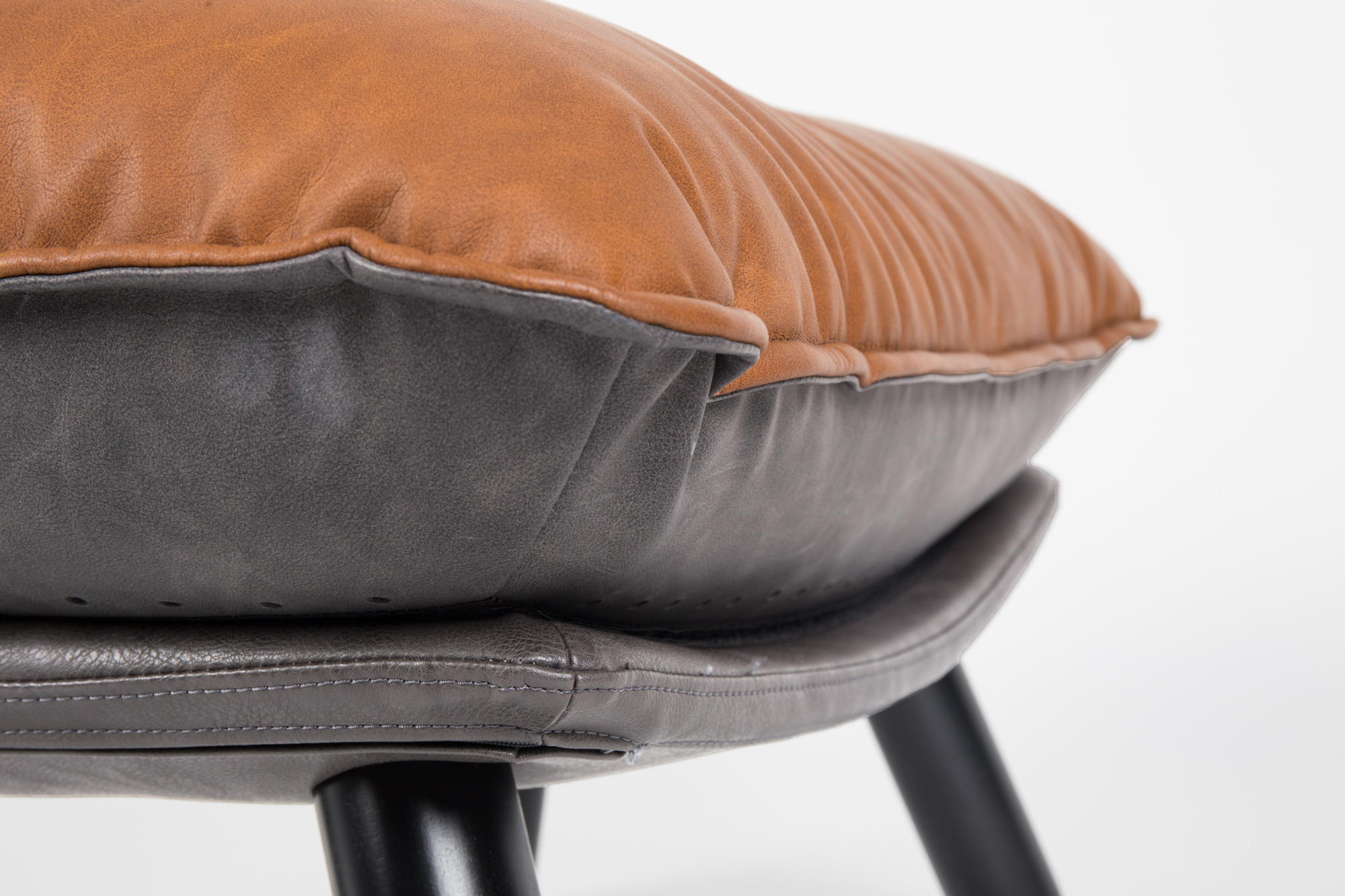Hocker Lazy Sack PU-leer Bruin
