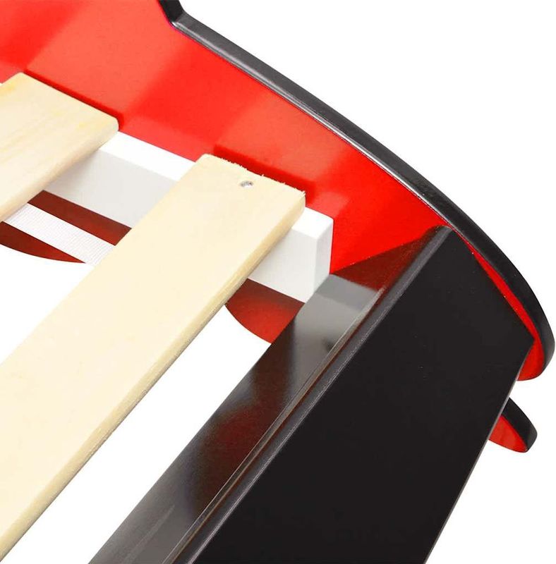vidaXL Kinderbed - Raceauto - Rood - MDF-frame